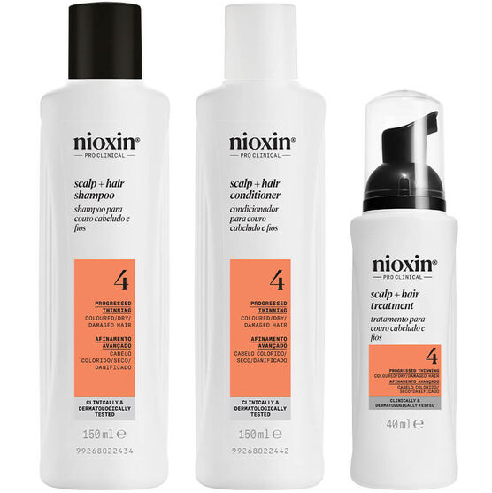 Kit Sistema 4 Espessamento para Cabelos Coloridos e Danificados Nioxin